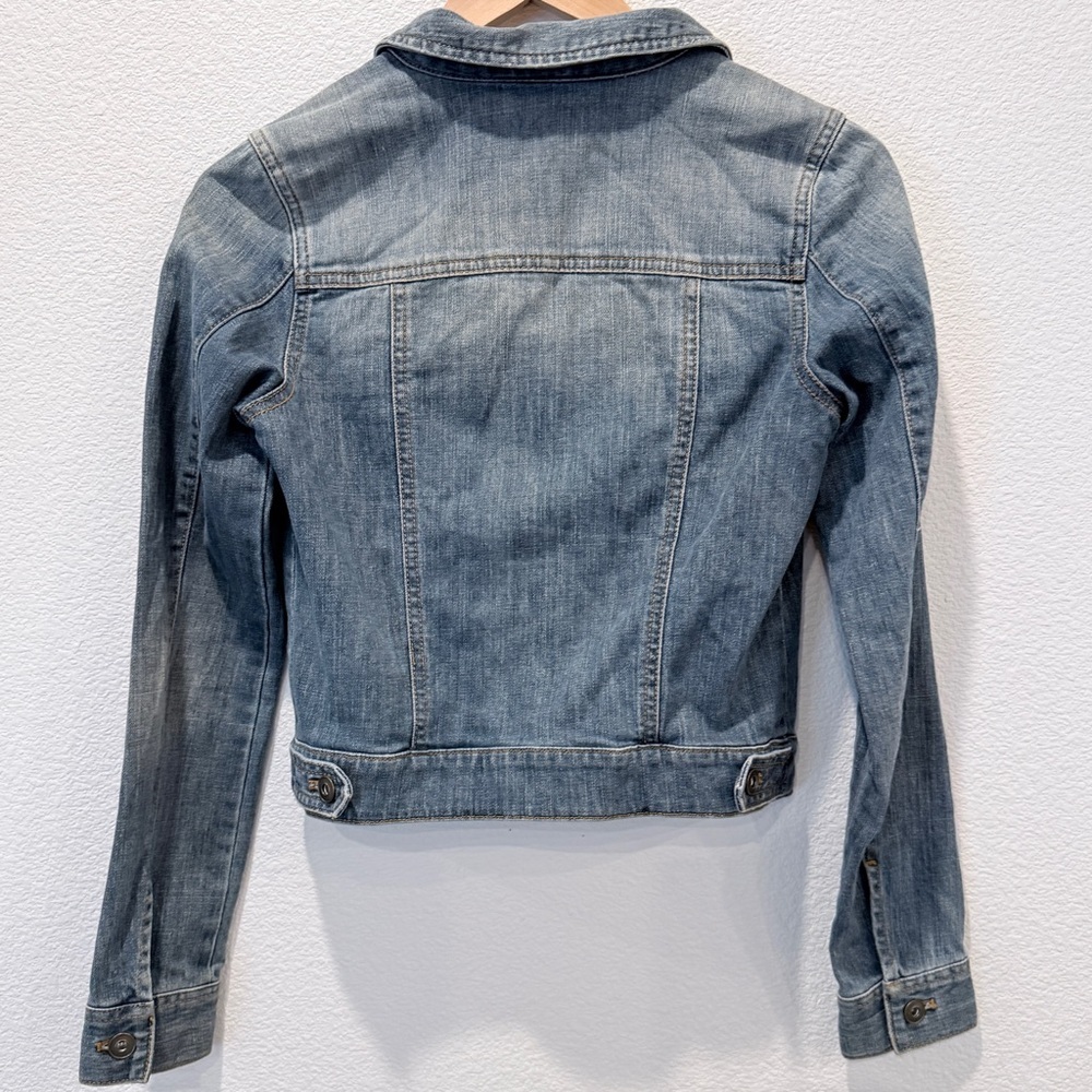 BP. Cropped Denim Jacket Size S | Y2K Baby Tee Core Indie Sleaze Model Off Duty - Picture 3 of 11